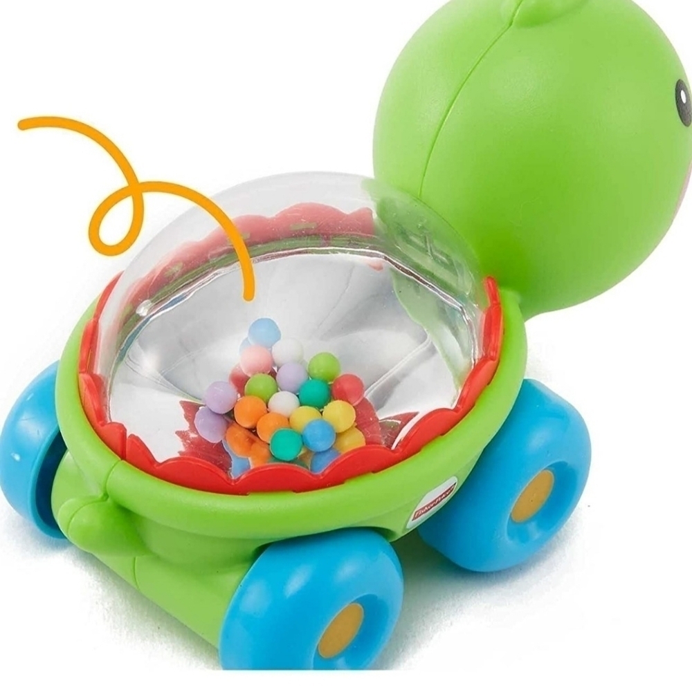 Fisher-Price Poppity-Pop Turtle Roll Along Toy